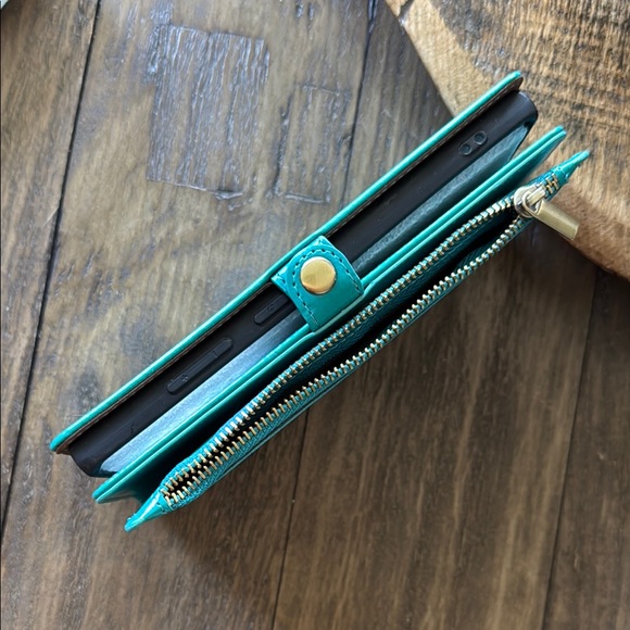 Teal Wallet Case for Smartphones - Picture 8 of 9